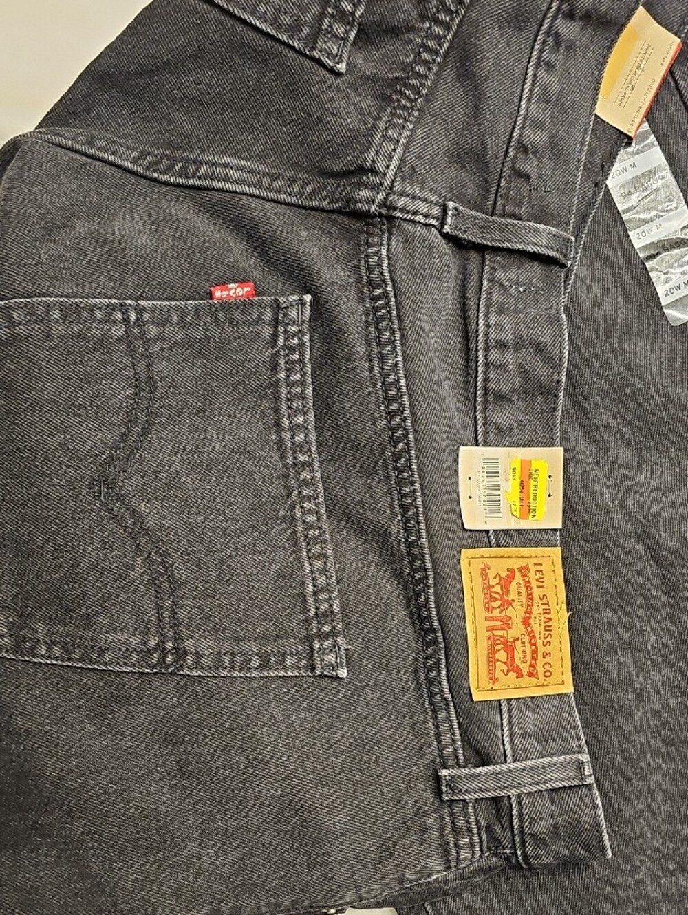 Levi's Washed Black Straight Jeans - Picture 5 of 5
